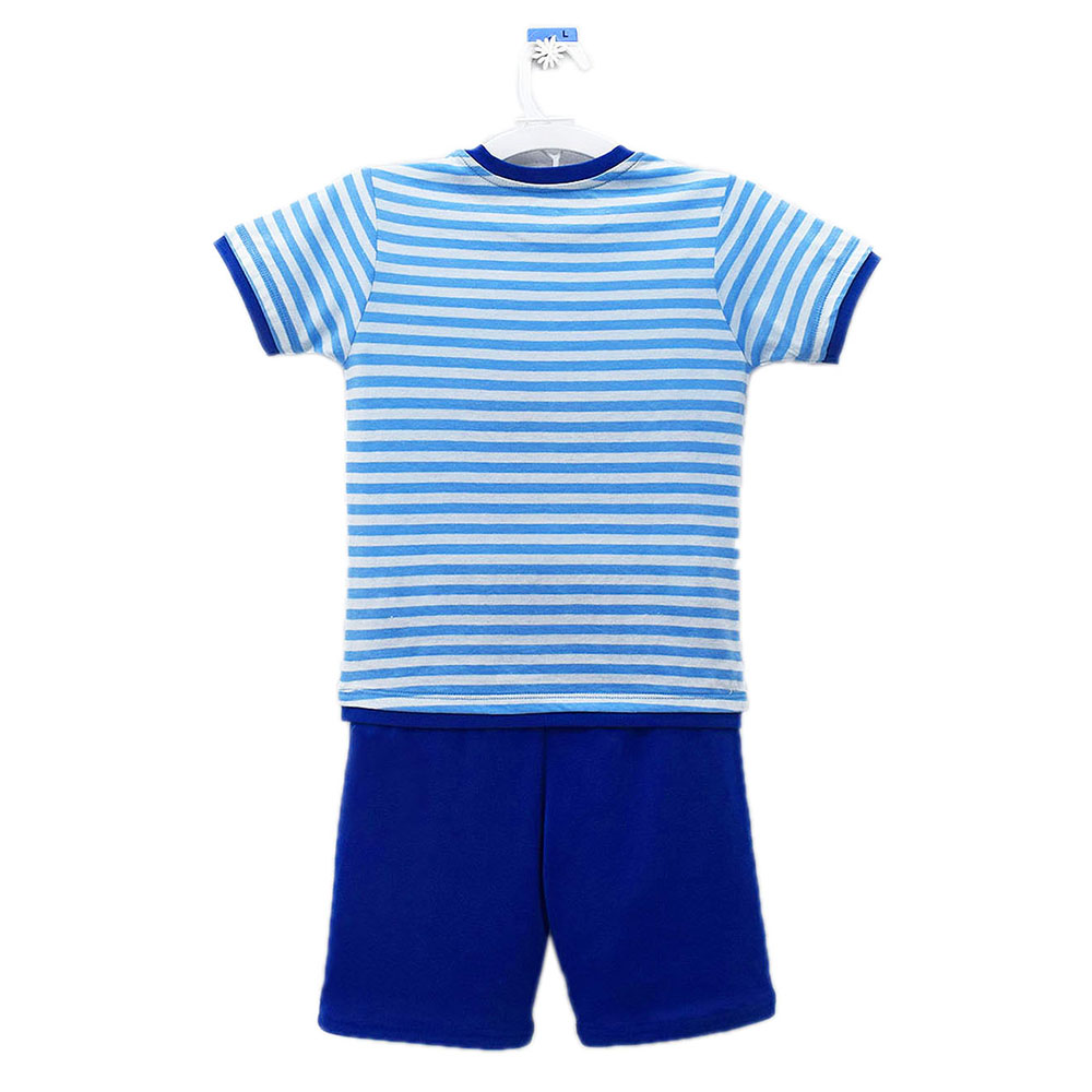 Bộ Đồ Lửng Bé Trai In Hình Cá Kavio Kids BS17-N3 - Xanh Blue Size 8